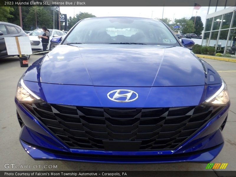 Intense Blue / Black 2023 Hyundai Elantra SEL