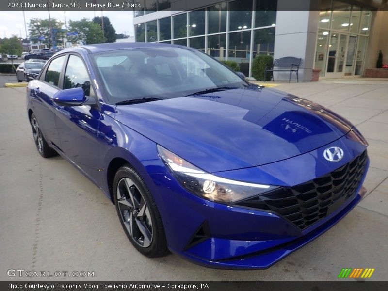 Intense Blue / Black 2023 Hyundai Elantra SEL