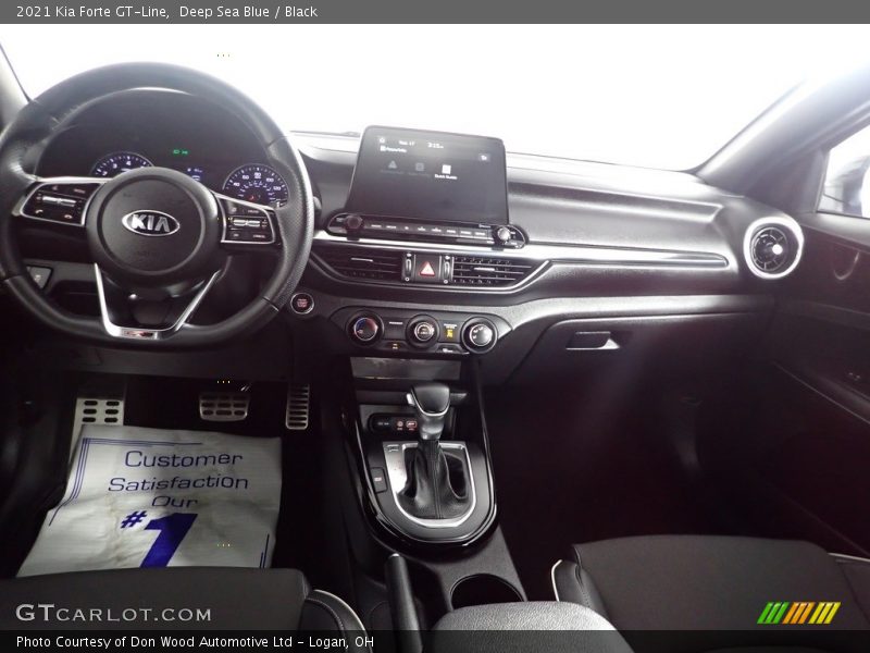 Deep Sea Blue / Black 2021 Kia Forte GT-Line