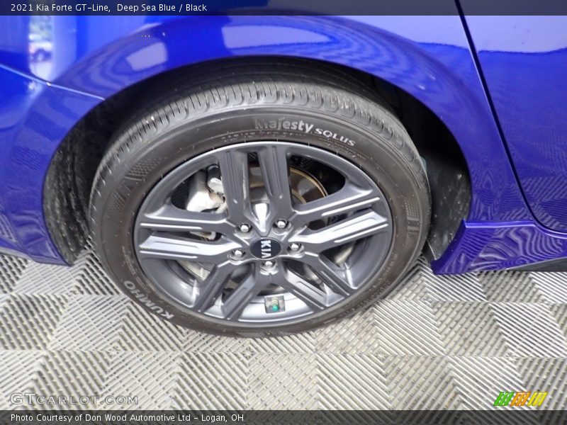 Deep Sea Blue / Black 2021 Kia Forte GT-Line