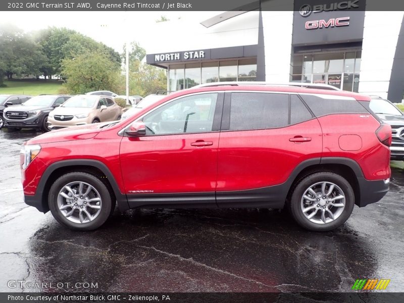 Cayenne Red Tintcoat / Jet Black 2022 GMC Terrain SLT AWD