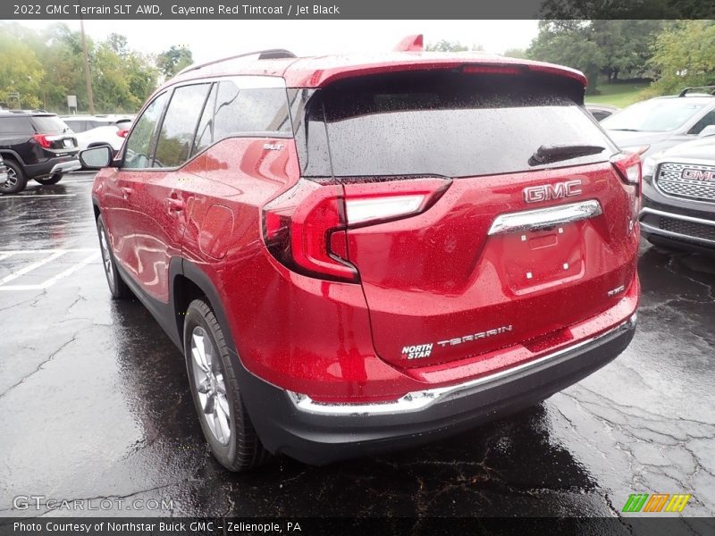 Cayenne Red Tintcoat / Jet Black 2022 GMC Terrain SLT AWD
