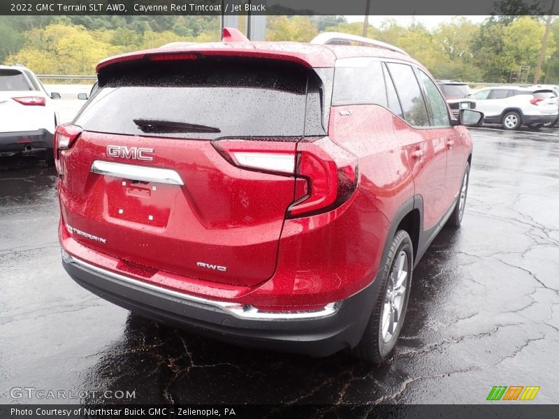 Cayenne Red Tintcoat / Jet Black 2022 GMC Terrain SLT AWD