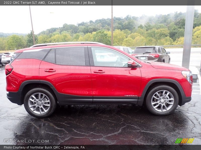 Cayenne Red Tintcoat / Jet Black 2022 GMC Terrain SLT AWD