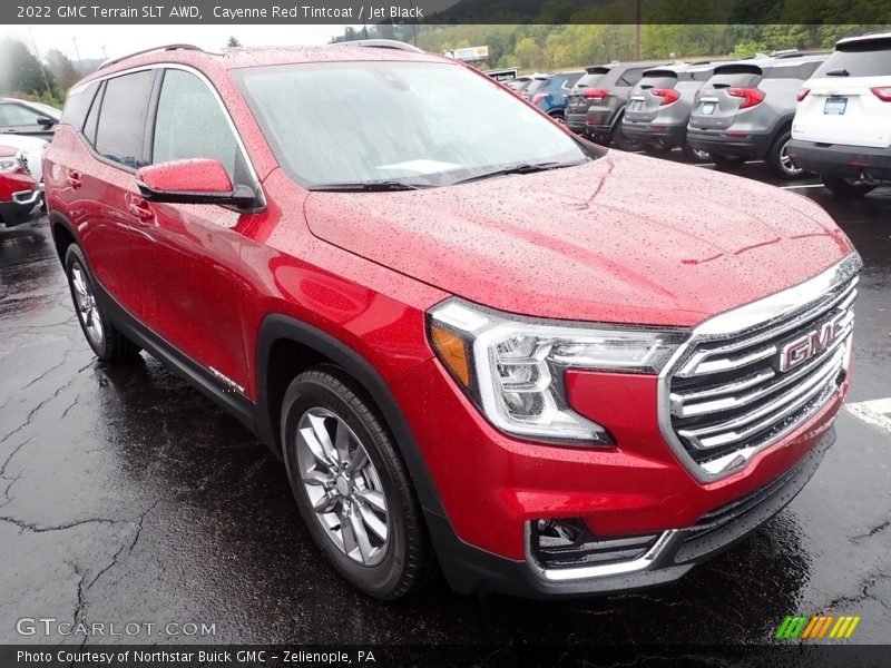 Cayenne Red Tintcoat / Jet Black 2022 GMC Terrain SLT AWD