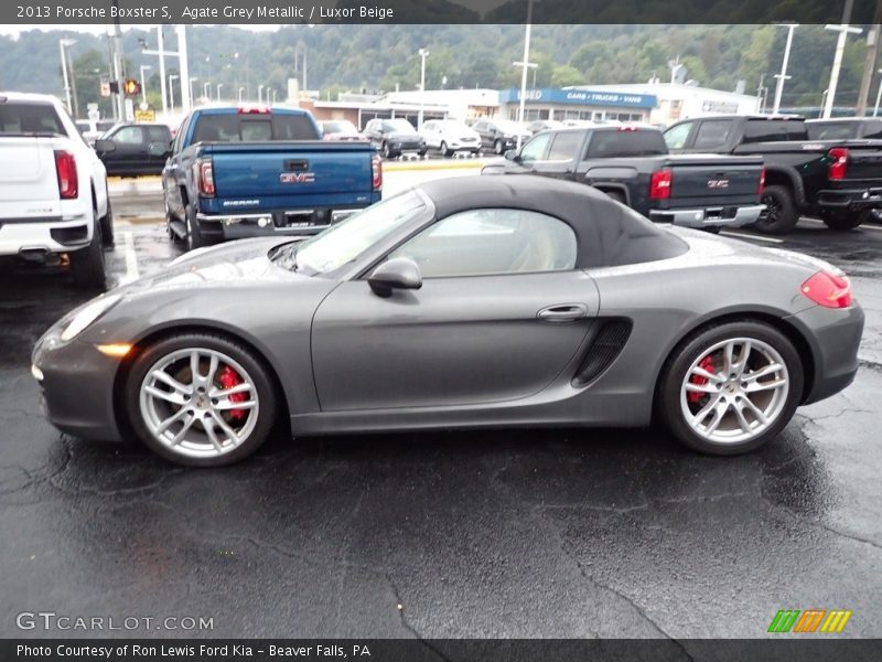 Agate Grey Metallic / Luxor Beige 2013 Porsche Boxster S