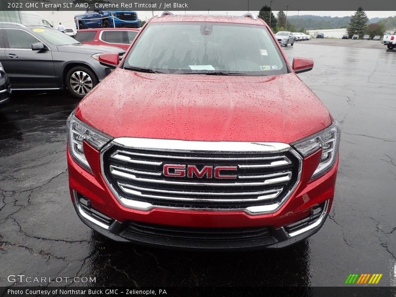 Cayenne Red Tintcoat / Jet Black 2022 GMC Terrain SLT AWD