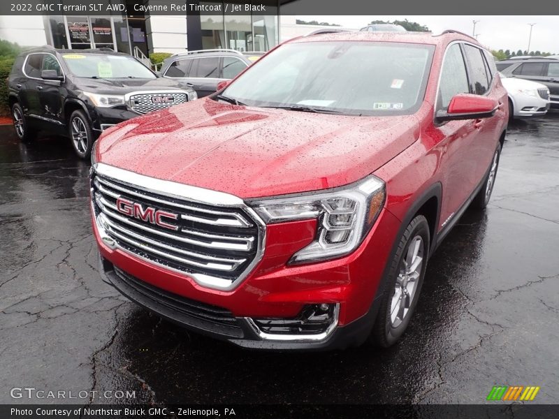 Cayenne Red Tintcoat / Jet Black 2022 GMC Terrain SLT AWD