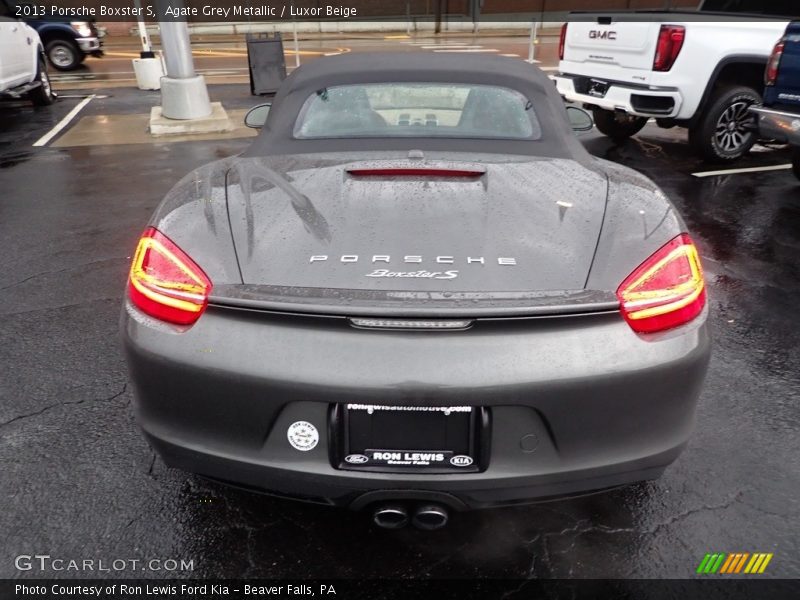 Agate Grey Metallic / Luxor Beige 2013 Porsche Boxster S