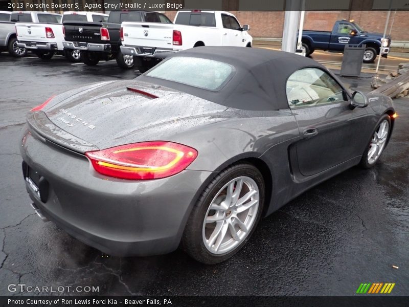 Agate Grey Metallic / Luxor Beige 2013 Porsche Boxster S