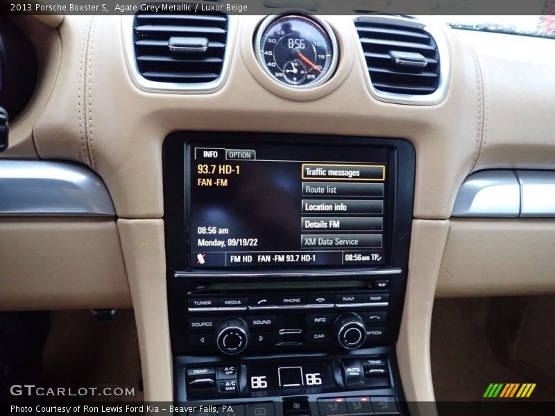 Agate Grey Metallic / Luxor Beige 2013 Porsche Boxster S