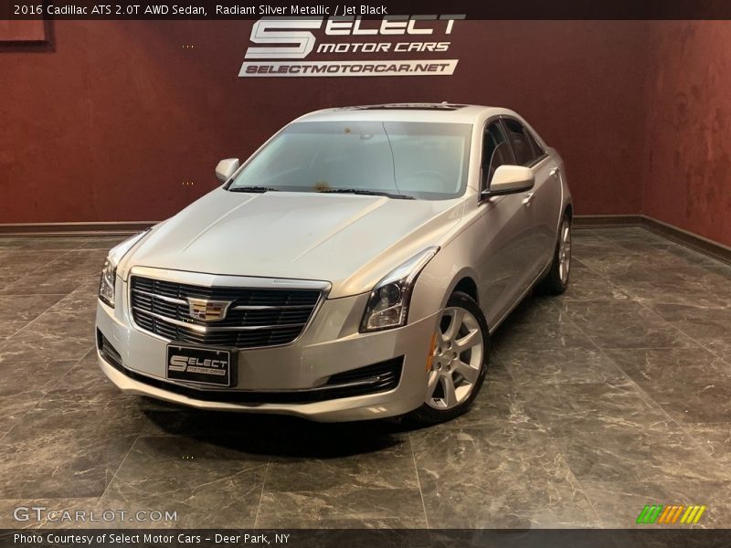 Radiant Silver Metallic / Jet Black 2016 Cadillac ATS 2.0T AWD Sedan