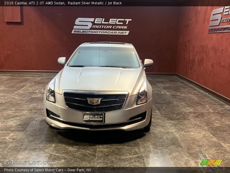 Radiant Silver Metallic / Jet Black 2016 Cadillac ATS 2.0T AWD Sedan