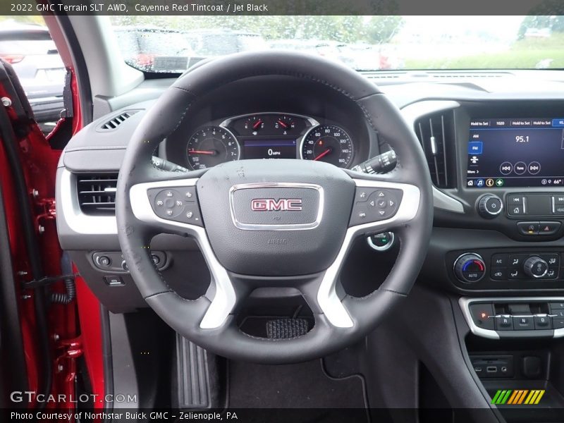 Cayenne Red Tintcoat / Jet Black 2022 GMC Terrain SLT AWD