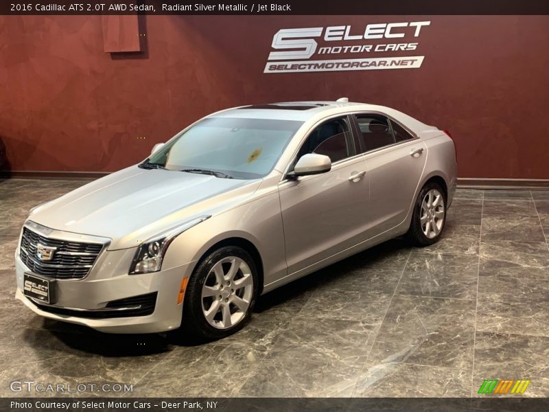 Radiant Silver Metallic / Jet Black 2016 Cadillac ATS 2.0T AWD Sedan