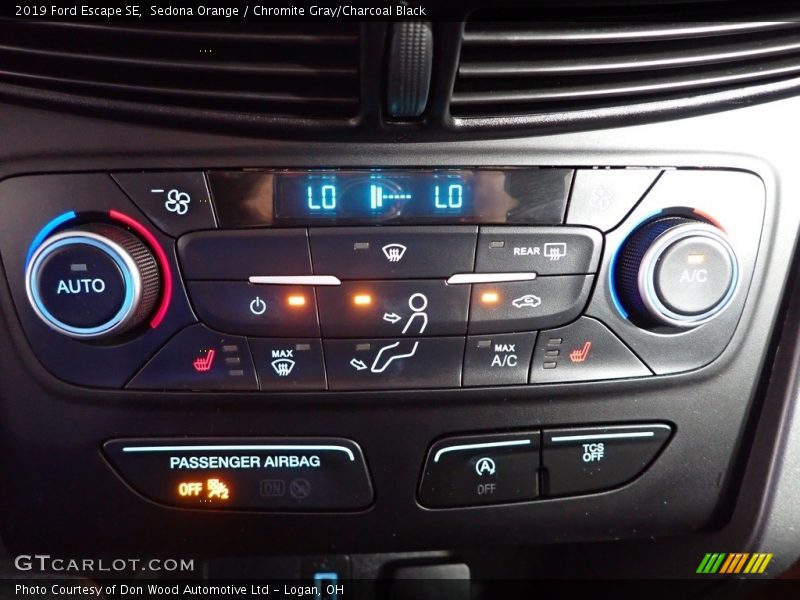 Sedona Orange / Chromite Gray/Charcoal Black 2019 Ford Escape SE