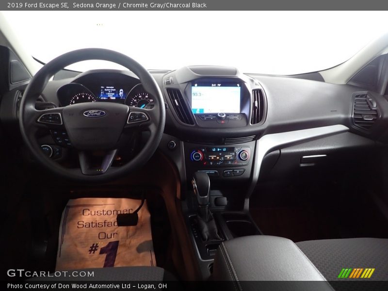 Sedona Orange / Chromite Gray/Charcoal Black 2019 Ford Escape SE