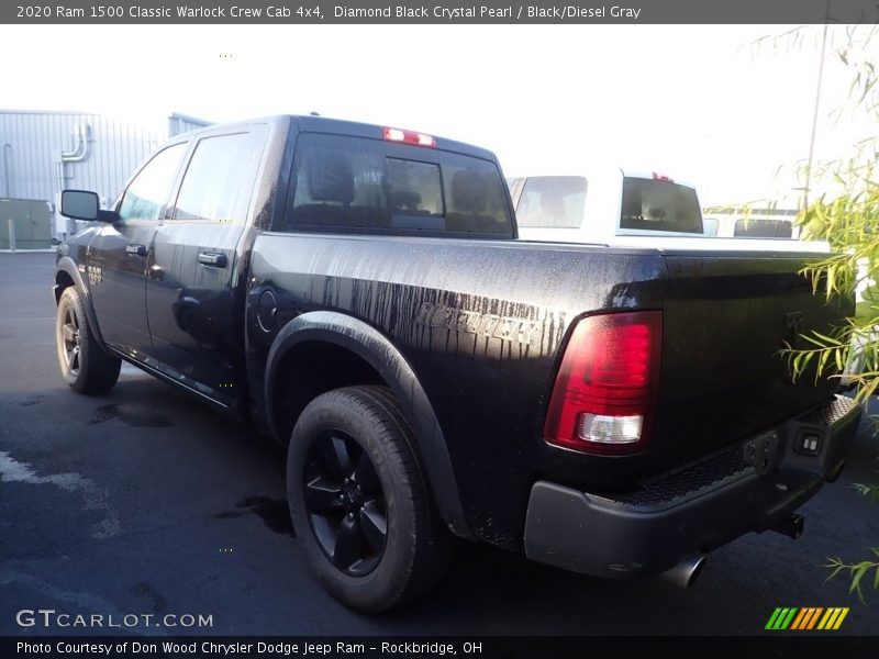 Diamond Black Crystal Pearl / Black/Diesel Gray 2020 Ram 1500 Classic Warlock Crew Cab 4x4