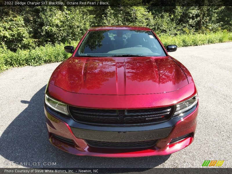 Octane Red Pearl / Black 2022 Dodge Charger SXT Blacktop