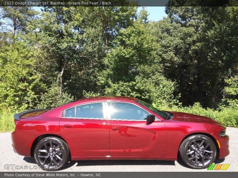 Octane Red Pearl / Black 2022 Dodge Charger SXT Blacktop