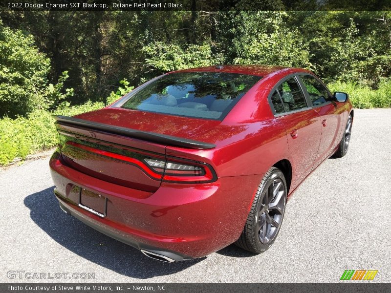 Octane Red Pearl / Black 2022 Dodge Charger SXT Blacktop