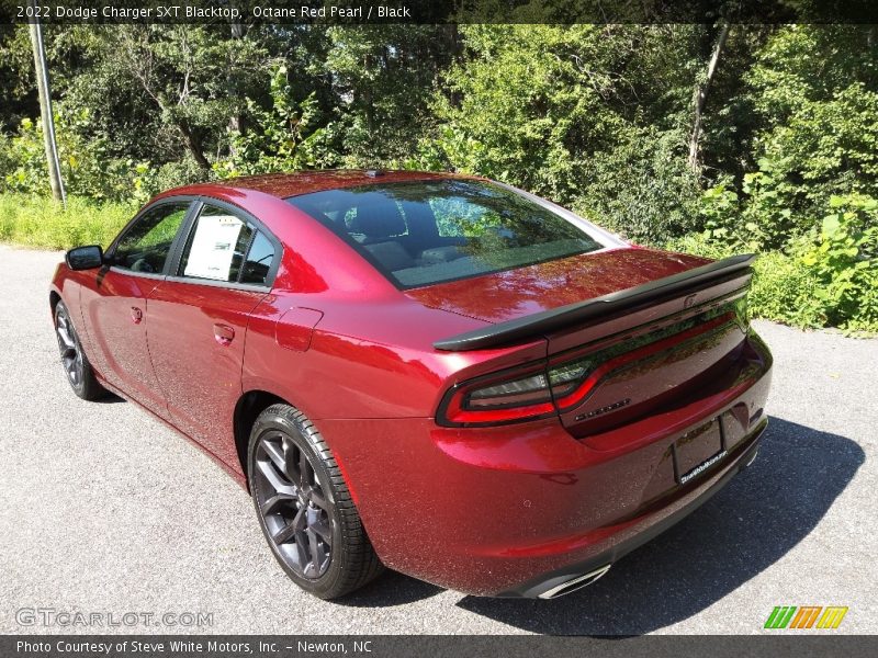 Octane Red Pearl / Black 2022 Dodge Charger SXT Blacktop
