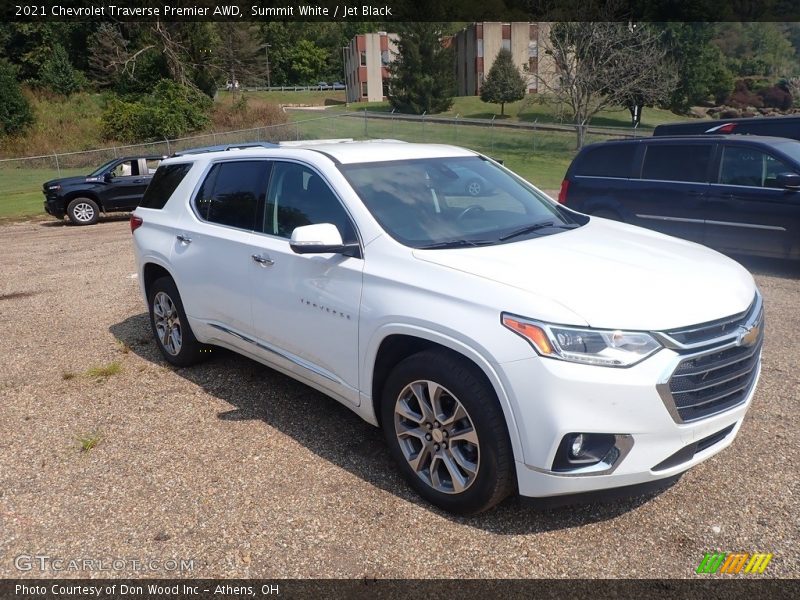 Summit White / Jet Black 2021 Chevrolet Traverse Premier AWD