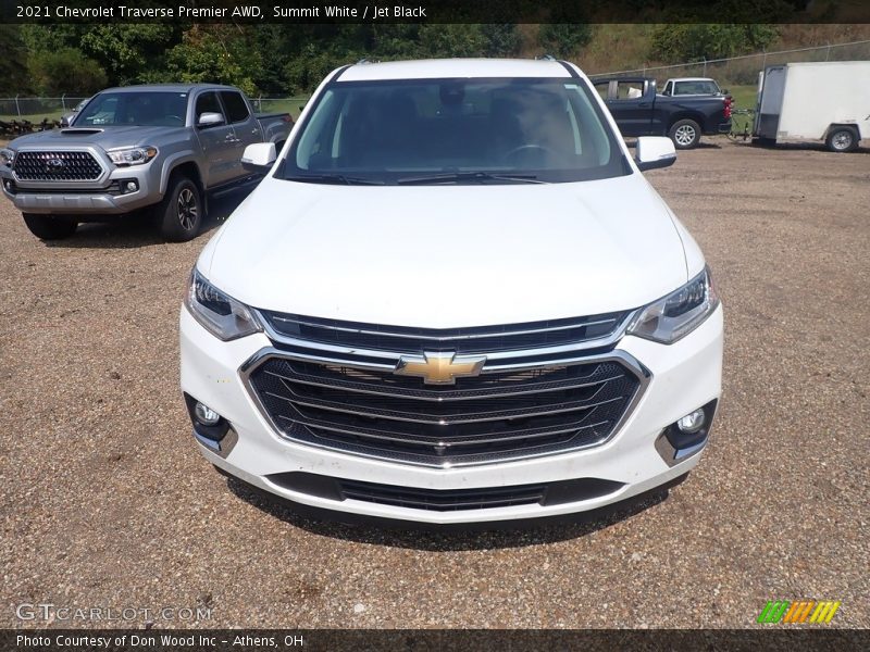 Summit White / Jet Black 2021 Chevrolet Traverse Premier AWD