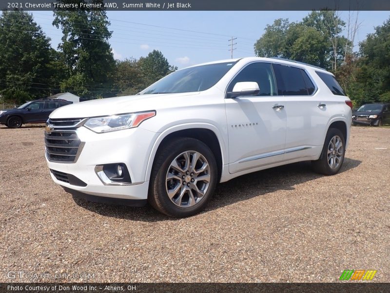 Summit White / Jet Black 2021 Chevrolet Traverse Premier AWD