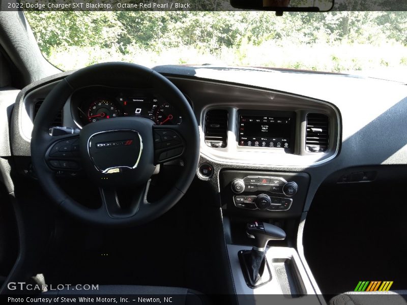 Octane Red Pearl / Black 2022 Dodge Charger SXT Blacktop
