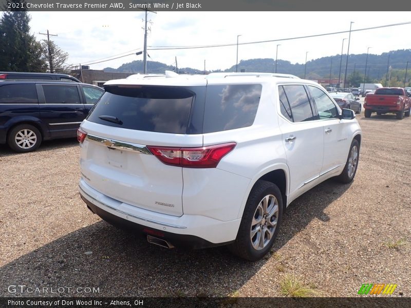 Summit White / Jet Black 2021 Chevrolet Traverse Premier AWD