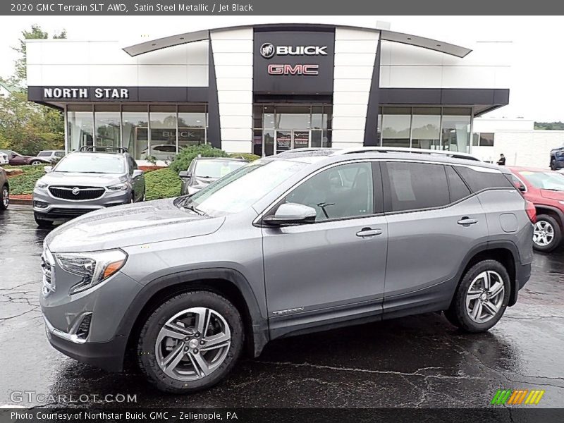 Satin Steel Metallic / Jet Black 2020 GMC Terrain SLT AWD