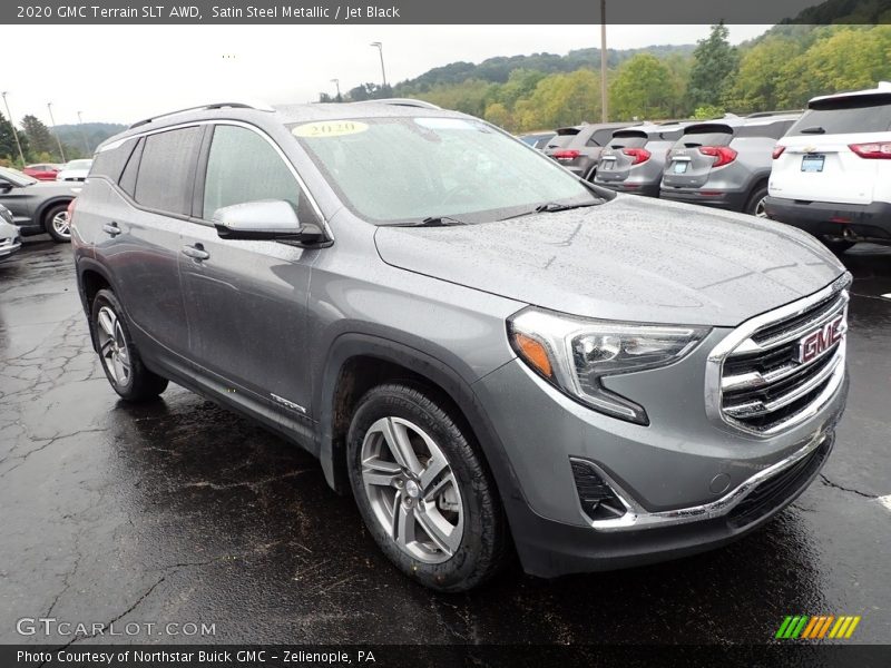 Satin Steel Metallic / Jet Black 2020 GMC Terrain SLT AWD