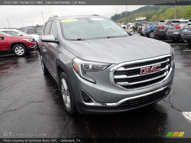 Satin Steel Metallic / Jet Black 2020 GMC Terrain SLT AWD