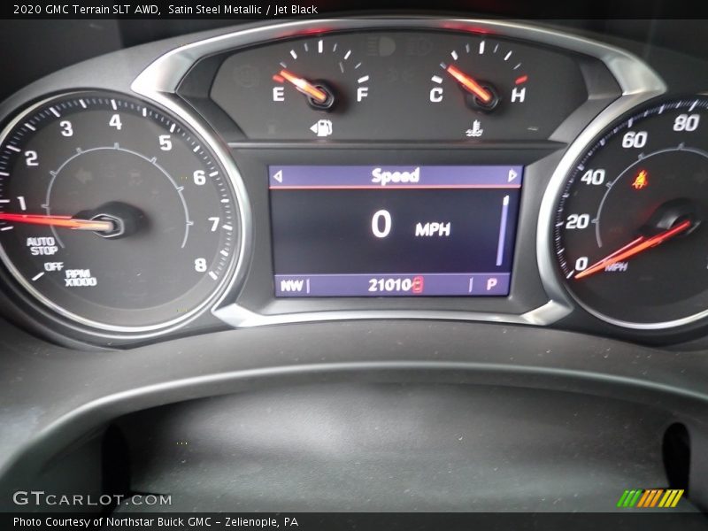Satin Steel Metallic / Jet Black 2020 GMC Terrain SLT AWD