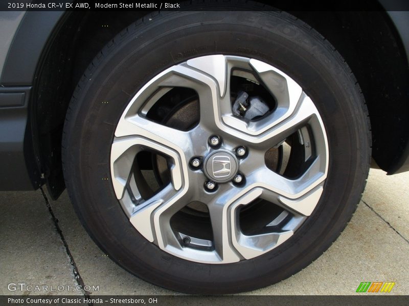 Modern Steel Metallic / Black 2019 Honda CR-V EX AWD