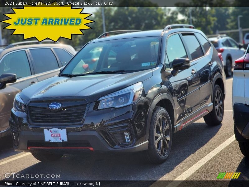 Crystal Black Silica / Gray 2021 Subaru Forester 2.5i Sport