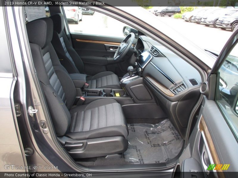 Modern Steel Metallic / Black 2019 Honda CR-V EX AWD