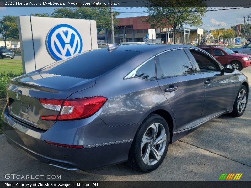 Modern Steel Metallic / Black 2020 Honda Accord EX-L Sedan