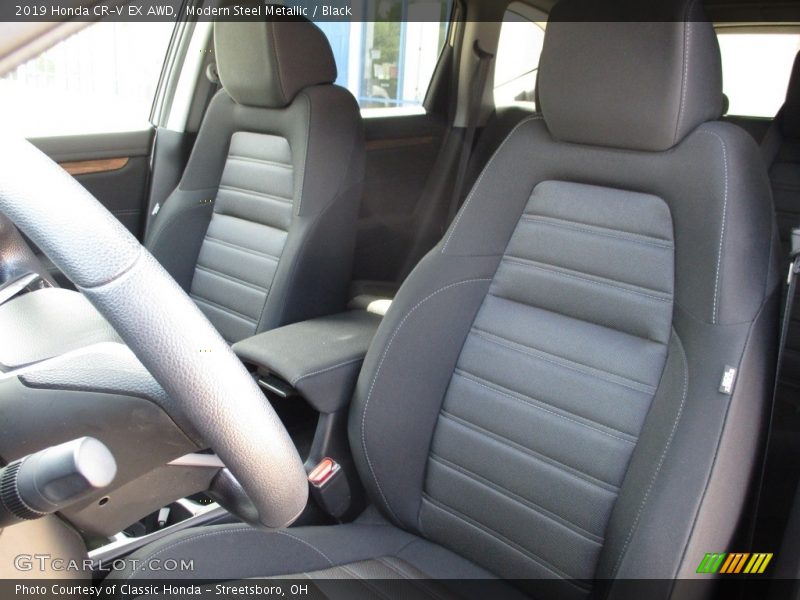 Modern Steel Metallic / Black 2019 Honda CR-V EX AWD