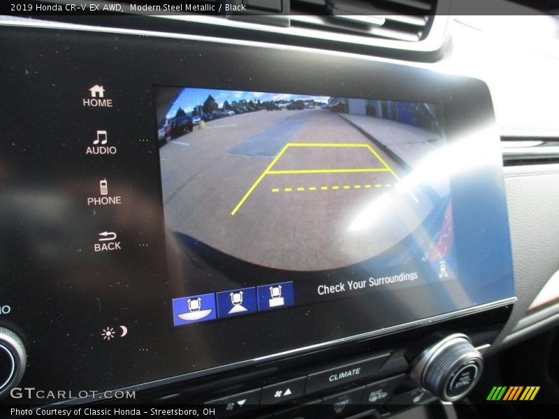 Modern Steel Metallic / Black 2019 Honda CR-V EX AWD