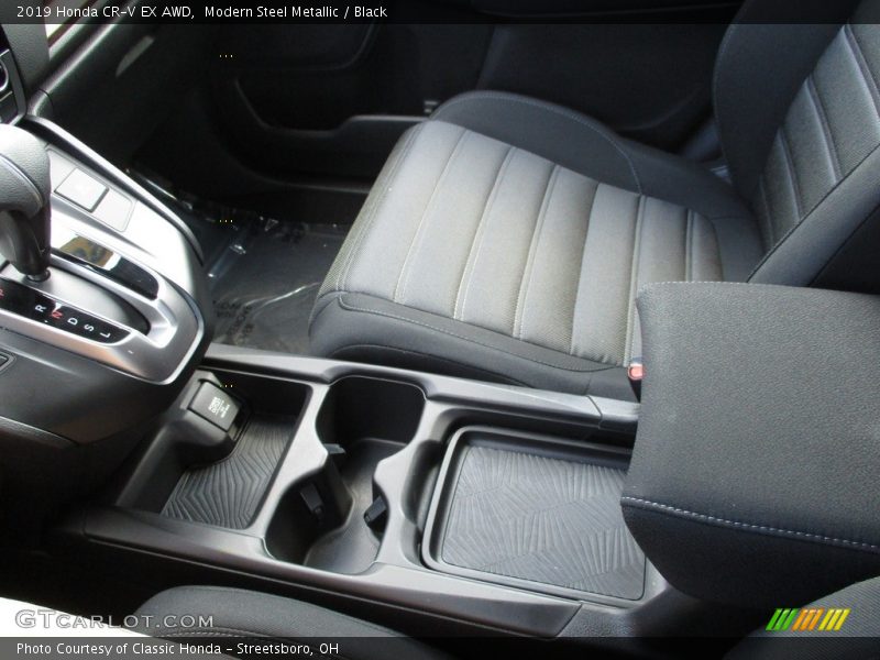 Modern Steel Metallic / Black 2019 Honda CR-V EX AWD