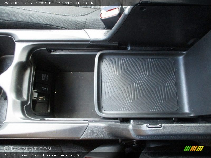 Modern Steel Metallic / Black 2019 Honda CR-V EX AWD