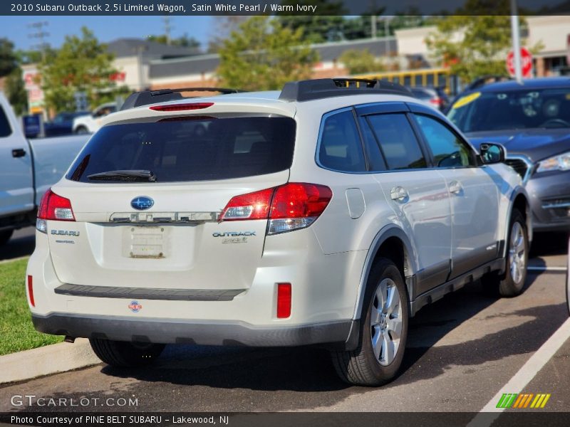 Satin White Pearl / Warm Ivory 2010 Subaru Outback 2.5i Limited Wagon