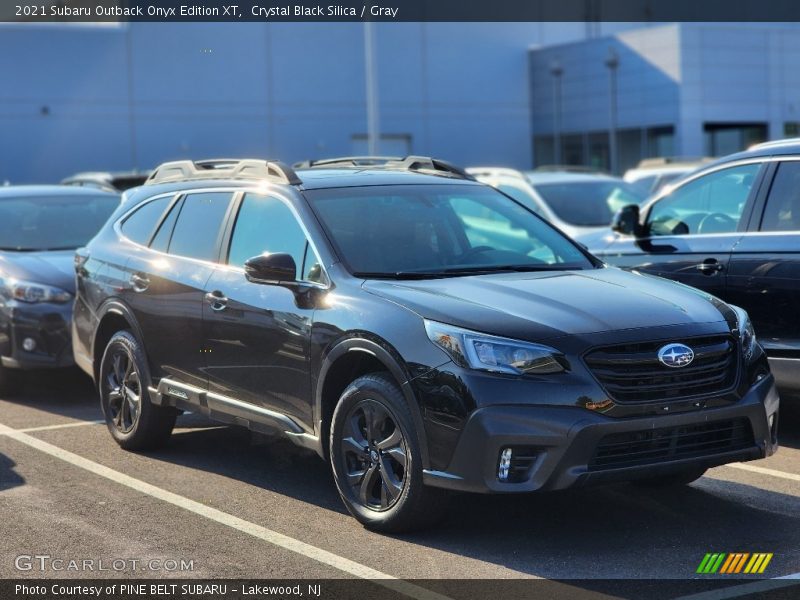 Crystal Black Silica / Gray 2021 Subaru Outback Onyx Edition XT