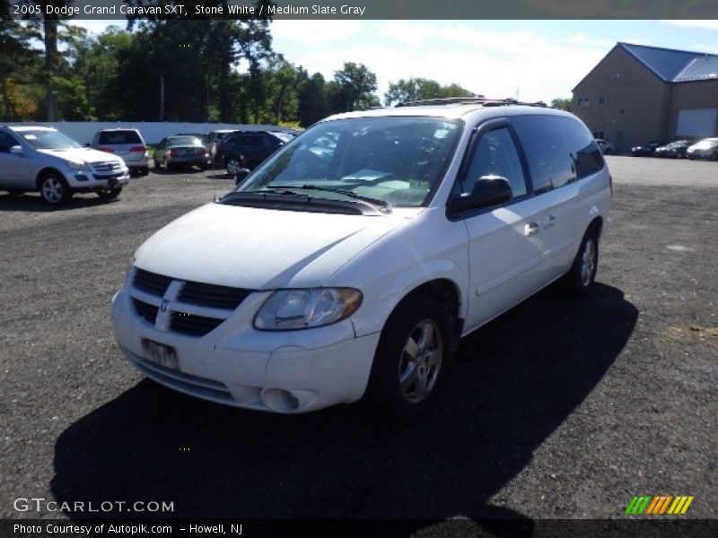 Stone White / Medium Slate Gray 2005 Dodge Grand Caravan SXT