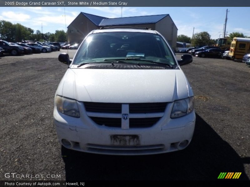 Stone White / Medium Slate Gray 2005 Dodge Grand Caravan SXT