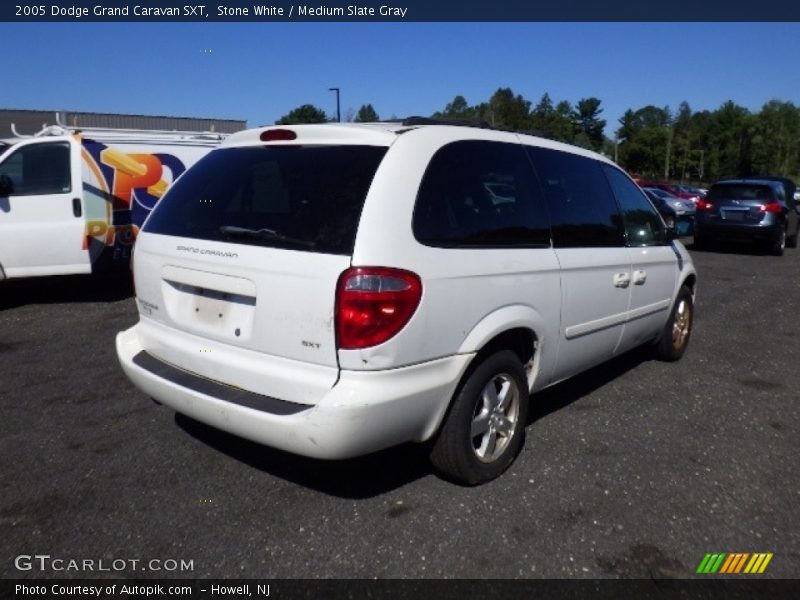 Stone White / Medium Slate Gray 2005 Dodge Grand Caravan SXT