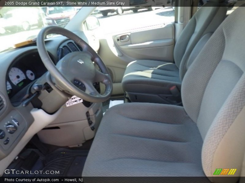 Stone White / Medium Slate Gray 2005 Dodge Grand Caravan SXT