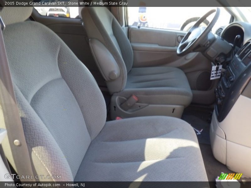 Stone White / Medium Slate Gray 2005 Dodge Grand Caravan SXT